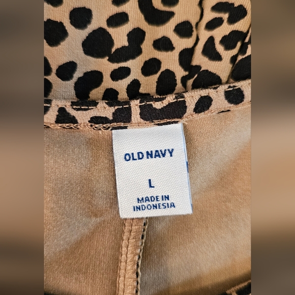 Old Navy Leopard Print Swing Dress size Large - Picture 3 of 7